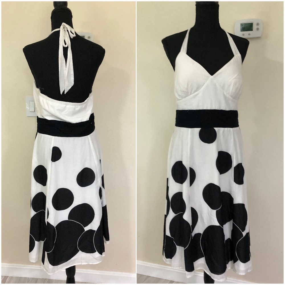 Tie halter knee length.